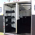 Inside a Sundowner Horse Trailer