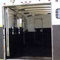 Sundowner Horse Trailer with telescoping rear divider.