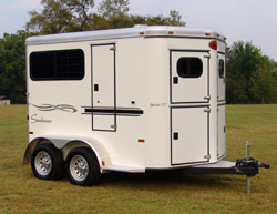 Sunlite 707 - Painted Aluminum Straight Load Horse Trailer