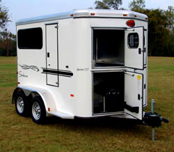 Sunlite 707 - Painted Aluminum Straight Load Horse Trailer
