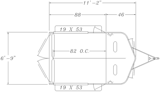 Sunlite 707 - Painted Aluminum Straight Load Horse Trailer Floor Plans