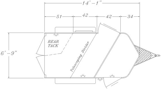 Sunlite 720 - Painted Aluminum Slant Load Horse Trailer Floor Plans