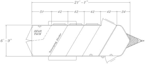Sunlite 720 - Painted Aluminum Slant Load Horse Trailer Floor Plans