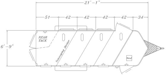 Sunlite 725 - Painted Aluminum Slant Load Horse Trailer Floor Plans